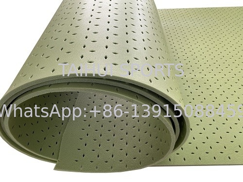 TAIHUI T2510G শক প্যাড আন্ডারলে লাইটওয়েট ডিজাইন চমৎকার শক শোষণ কাস্টমাইজযোগ্য রোল দৈর্ঘ্য উচ্চ স্থায়িত্ব সবুজ / কাস্টমাইজ করুন