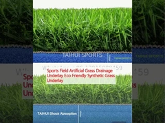 স্পোর্টস ফিল্ড কৃত্রিম ঘাস ড্রেনাইজেশন আন্ডারলে ইকো বন্ধুত্বপূর্ণ কৃত্রিম ঘাস আন্ডারলে