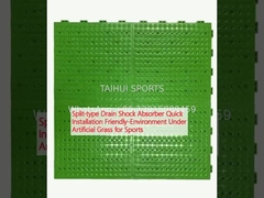 স্প্লিট টাইপ ড্রেন শক শোষক দ্রুত ইনস্টলেশন কৃত্রিম ঘাসের অধীনে পরিবেশ বান্ধব