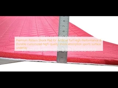 কৃত্রিম ঘাসের জন্য প্রিমিয়াম প্যাটার্ন শক প্যাড উচ্চ কার্যকারিতা এবং টেকসই কাস্টমাইজড উচ্চ মানের শক শোষণ স্পোর্টস পৃষ্ঠের আন্ডারলে