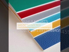 টেনিস কোর্ট/বাস্কেটবল/ব্যাডমিন্টন/ভলিবল/জিমের জন্য স্পোর্টস পিভিসি ফ্লোরিং