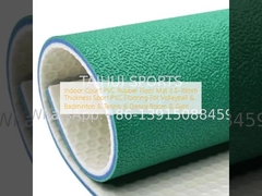 ইনডোর কোর্ট পিভিসি রাবার মেঝে ম্যাট 3.5-10 মিমি বেধ স্পোর্ট পিভিসি মেঝে ভলিবল & ব্যাডমিন্টন & টেনিস & ডান্স রুম & জিম জন্য